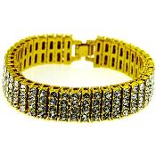 Bracelet de luxe plaqué or 24 carats Pharaon